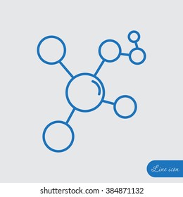 Line icon- Molecule