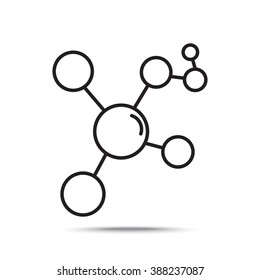 Line icon- Molecule - Shutterstock ID 388237087