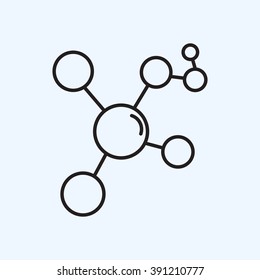 Line icon- Molecule