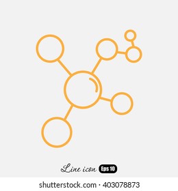 Line icon- Molecule