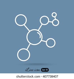 Line icon- Molecule