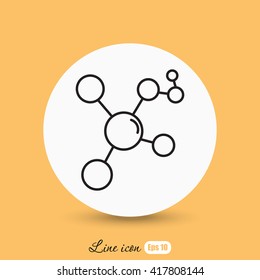 Line icon- Molecule