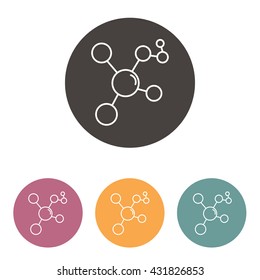 Line icon- Molecule