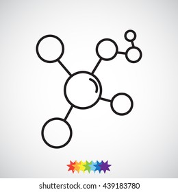 Line icon- Molecule