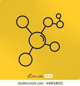 Line icon- Molecule