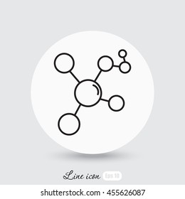 Line icon- Molecule