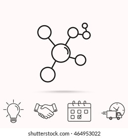 Line icon- Molecule