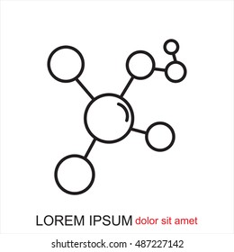 Line icon- Molecule