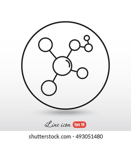 Line icon- Molecule