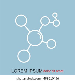 Line icon- Molecule