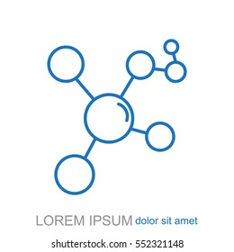 Line icon- Molecule