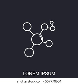 Line icon- Molecule