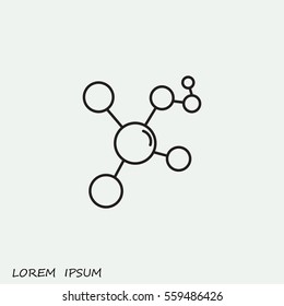 Line icon- Molecule