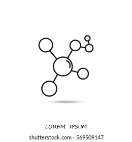 Line icon- Molecule
