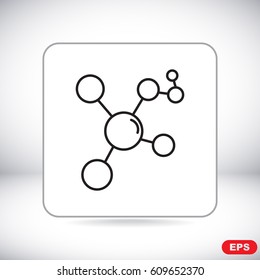 Line icon- Molecule