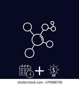 Line icon- Molecule