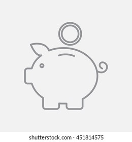 Line icon- money box