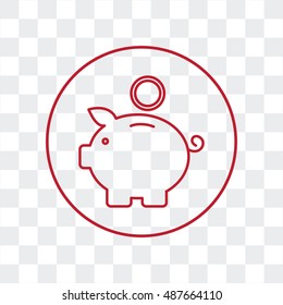 Line icon- money box