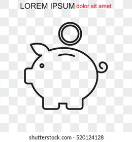 Line icon- money box