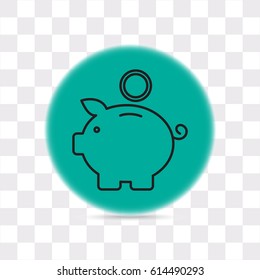 Line icon- money box