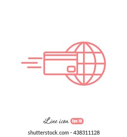 Line icon-  Money transfers