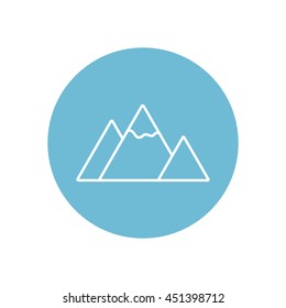 Line icon-  mountain