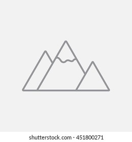 Line icon-  mountain