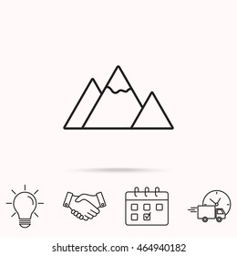 Line icon-  mountain