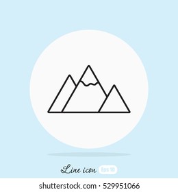 Line icon-  mountain
