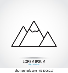 Line icon-  mountain