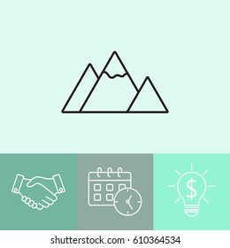 Line icon-  mountain