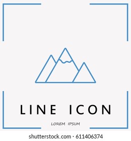 Line icon-  mountain