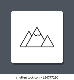 Line icon-  mountain