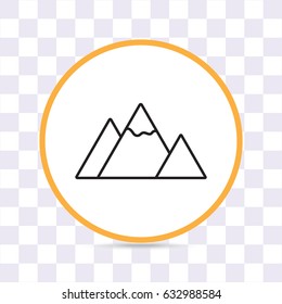 Line icon-  mountain