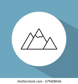 Line icon-  mountain
