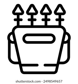 Line icon of a multi cooker steaming food, ideal for websites or apps about cooking