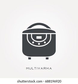 Line icon multivarka