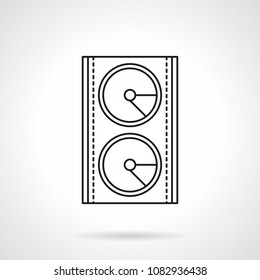 Line icon music speaker
