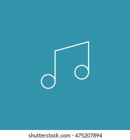 Line icon of Musical Note.