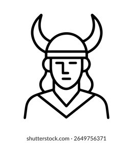 line icon mythical creature Loki vector on white background
Vector line icon on white background