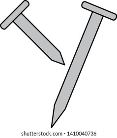  line icon for nail 