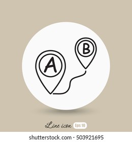 Line icon-  navigator