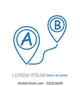 Line icon.  navigator