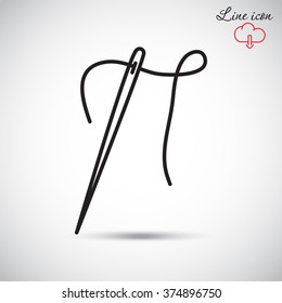 Line icon-  needle