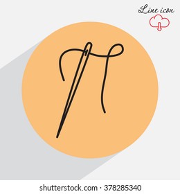 Line icon-  needle