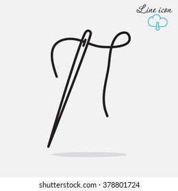 Line icon-  needle