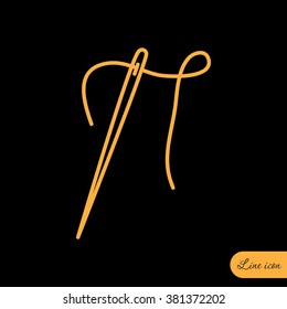 Line icon-  needle
