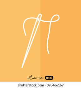 Line icon-  needle