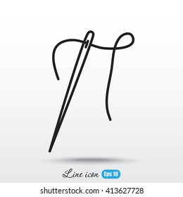 Line icon-  needle
