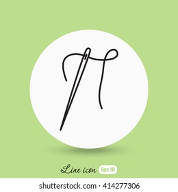Line icon-  needle